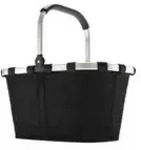 reisenthel Einkaufskorb , schwarz , Polyester,Kunststoff,Metall , Ma&szlig;e (cm): B: 48