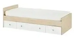 Kojenbett Wiki , holzfarben , Ma&szlig;e (cm): B: 204 H: 66