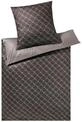 JOOP! Mako Satin Bettw&auml;sche Cornflower Double &brvbar; schwarz &brvbar; Ma&szlig;e (cm): B: 135