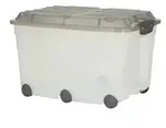 Rotho Rollbox mit Deckel Aufbewahrungsbox , grau , Kunststoff , Ma&szlig;e (cm): B:...