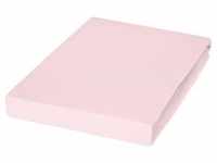 Janine Bettlaken , rosa/pink , Jersey , Maße (cm): B: 200 H: 35