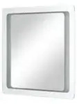 Badspiegel Silbersee , verspiegelt , Glas , Ma&szlig;e (cm): B: 70 H: 70 T: 3.0