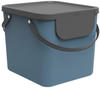 Müllsystem Albula , blau , Kunststoff, Kunststoff , Maße (cm): B: 39,8 H: 35,8 T: