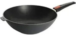 WOLL Guss-Wok- und R&uuml;hrpfanne Diamond Lite , schwarz , Aluminium-Guss , Ma&szlig;e...