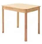 Woodford Esstisch Rudolf , holzfarben , Ma&szlig;e (cm): B: 80 H: 76