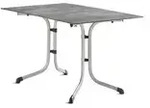 Sieger Boulevard Klapptisch , grau , Ma&szlig;e (cm): B: 120 H: 73