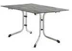 Sieger Boulevard Klapptisch , grau , Ma&szlig;e (cm): B: 140 H: 73