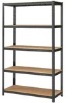 Schwerlastregal Cozory , schwarz , Ma&szlig;e (cm): B: 120 H: 200