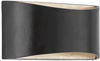 Fischer-Honsel LED-Wandleuchte, schwarz-antik , schwarz , Maße (cm): B: 30 H: 14 T: