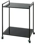 Beistelltisch , schwarz , Ma&szlig;e (cm): B: 50 H: 69
