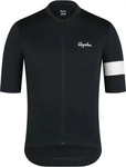 Rapha COR05XXBLWMED, Rapha Core Short Sleeve Jersey Schwarz M Mann Black / White
