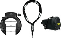 Axa 58640056KC, Axa Imenso Large Naz Bike Frame Lock Durchsichtig Black
