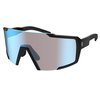 Scott 275380-BlackMatt-BlueChromeEn/CAT2, Scott Shield Sunglasses Durchsichtig Blue