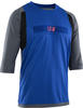 Ion 47222-5013-898-52/L, Ion Scrub Amp 3/4 Sleeve T-shirt Blau,Grau L Mann male