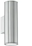 Wandleuchte EGLO ''Riga'', GU10, Edelstahl, 2x2,8W, 20x65cm