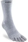 Injinji Unisex Liner Crew Zehensocken - 37-40 - Heather Gray
