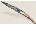 Deejo 37g Wachholderholz Art Deco Taschenmesser - STK - braun