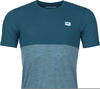 Ortovox Herren 150 Cool Logo T-Shirt, L - petrol blue