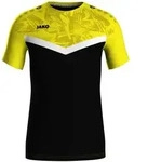 Jako JAKO T-Shirt Iconic schwarz/soft yellow 34