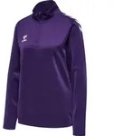 HUMMEL hmlCORE XK HALF ZIP SWEAT WOMAN acai/white XS