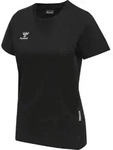 HUMMEL hmlMOVE GRID COTTON T-SHIRT S/S WOM black XS