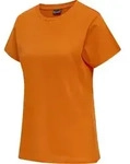 HUMMEL hmlRED BASIC T-SHIRT S/S WOMAN orange tiger XS