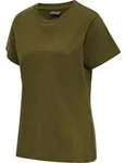 HUMMEL hmlRED BASIC T-SHIRT S/S WOMAN dark olive XS