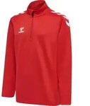 HUMMEL hmlCORE XK HALF ZIP POLY SWEAT KIDS true red 116