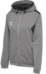 HUMMEL hmlAUTHENTIC PL ZIP HOODIE WOMAN grey melange XS
