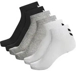 HUMMEL hmlCHEVRON 6-PACK MID CUT SOCKS | Socken black/white/grey 36-40