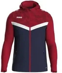 Jako JAKO Iconic Team Kapuzenjacke marine/chili rot 34