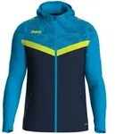 Jako JAKO Iconic Team Kapuzenjacke marine/JAKO blau/neongelb 34