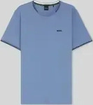 BOSS Green Herren T-Shirt blau Baumwolle