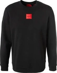 HUGO Herren Sweatshirt schwarz Baumwolle Motiv