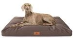 Knuffelwuff Hundekissen Gatsby aus Oxford-Gewebe braun M-L