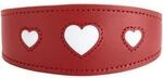 Dog Sport HUNTER Windhundhalsband love rot XS