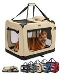 Lionto Hundetransportbox - faltbar - beige XL