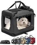 Lionto Hundetransportbox - faltbar - schwarz M