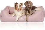 Knuffelwuff Orthop&auml;disches Hundebett Luisa aus Velours mit feinem...