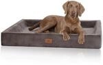 Knuffelwuff orthop&auml;disches Hundebett aus Cord mit Handwebcharakter Santiago...