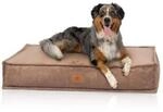 Knuffelwuff Hundekissen Lesedi aus Cord mit Handwebcharakter braun XXL