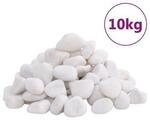 VidaXL Polierte Kiesel Wei&szlig; 2-5 cm 10 kg