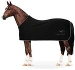 Equinate Abschwitzdecke Orlando aus Fleece mit Widerristpolster schwarz 1,45 m