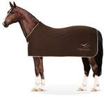 Equinate Abschwitzdecke Orlando aus Fleece mit Widerristpolster braun 1,35 m