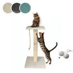 Rohrschneider &reg; Katzenbaum Emmi mit Vollholz-Holm und Gratis-Beigabe beige 45...