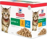Hills Hill's Science Plan Kitten Multipack Fisch und Huhn 12x85 g 1,02 kg,