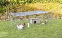 Trixie Freilaufgehege mit Abdeckung anthrazit/ grau 2,16 m, 1,16 m, 65 cm