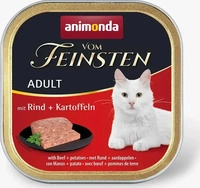 animonda Vom Feinsten Nassfutter Katze, Adult, Rind und Kartoffel 32x100 g 3,2...