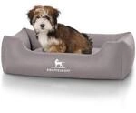 Knuffelwuff Kunstleder Hundebett Sidney grau M-L
