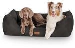 Knuffelwuff Hundebett Dreamline aus Velours schwarz XXXL